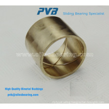 Cast bronze sleeve bushing,Turned bronze bearings with lubrication grooves